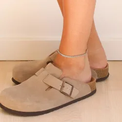 vandfast ankelkæde i stål 22 + 5 cm x 4,0 mm  - OCEANA