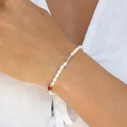 vandfast ankelkæde i forgyldt stål 23,5 +3 cm x 4,5mm  - OCEANA