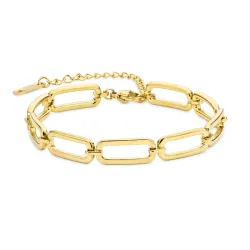 vandfast armbånd i forgyldt stål 16 + 5 cm x 7,0 mm  - OCEANA