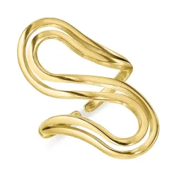 vandfast justerbar ring i forgyldt stål - OCEANA