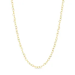 vandfast hjerte halskæde i forgyldt stål - OCEANA