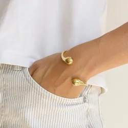 vandfast armring i forgyldt stål 59 mm x 13,0 mm  - OCEANA