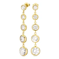 vandfaste øreringe i forgyldt stål - OCEANA