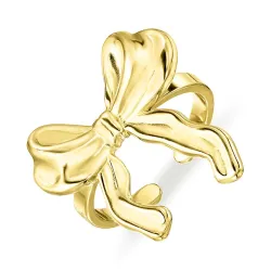 vandfast sløjfe justerbar ring i forgyldt stål - OCEANA