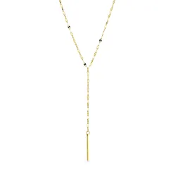 vandfast Y-halskæde i forgyldt stål - OCEANA