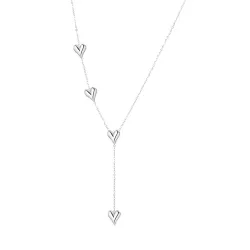 vandfast hjerte halskæde i stål - OCEANA