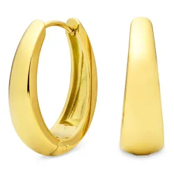 vandfaste creoler i forgyldt stål - OCEANA