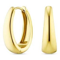 vandfaste creoler i forgyldt stål - OCEANA