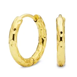 vandfaste creoler i forgyldt stål - OCEANA