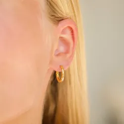 vandfaste creoler i forgyldt stål - OCEANA