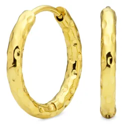 vandfaste creoler i forgyldt stål - OCEANA