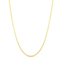 vandfast halskæde i forgyldt stål 38 + 5 cm x 2,0 mm  - OCEANA