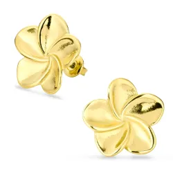 vandfaste blomster øreringe i forgyldt stål - OCEANA