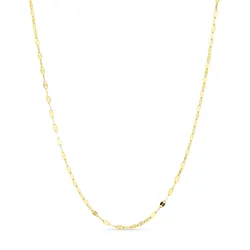 vandfast halskæde i forgyldt stål 40+5 cm x 2 mm  - OCEANA