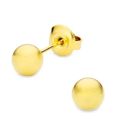 vandfaste ørestikker i forgyldt stål - OCEANA