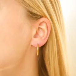 20 mm vandfaste creoler i forgyldt stål - OCEANA