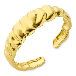 vandfast justerbar ring i forgyldt stål - OCEANA