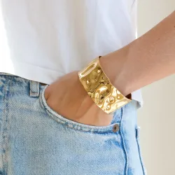 vandfast armring i forgyldt stål  x 30,50 mm  - OCEANA
