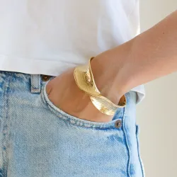 vandfast armring i forgyldt stål  x 23 mm  - OCEANA