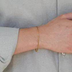 vandfast armbånd i forgyldt stål  x 1,5 mm 