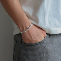 vandfast armbånd i stål  x 6,5 mm 