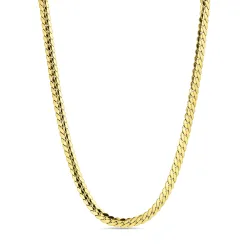 vandfast halskæde i forgyldt stål  x 6,5 mm 