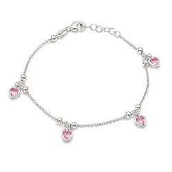 hjerte armbånd i sølv med vedhæng i sølv - Little Ones