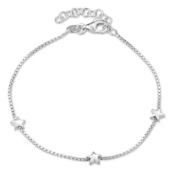 stjerne armbånd i sølv med vedhæng i sølv