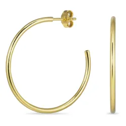 33 mm halvcreoler i forgyldt sølv