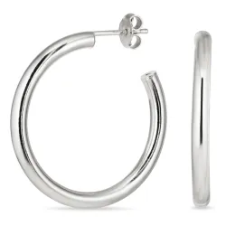 30 mm halvcreoler i sølv