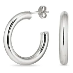 25 mm halvcreoler i sølv