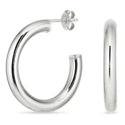 27 mm halvcreoler i sølv