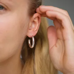 27 mm halvcreoler i sølv