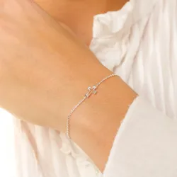 kors armbånd i sølv