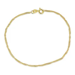 BNH singaporearmbånd i 14 karat guld 17 cm x 1,5 mm