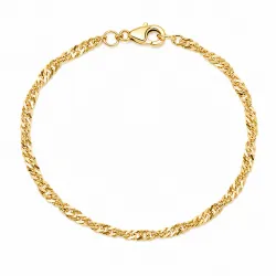 BNH singaporearmbånd i 8 karat guld 17 cm x 2,3 mm