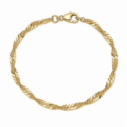 BNH singaporearmbånd i 8 karat guld 17 cm x 3,5 mm
