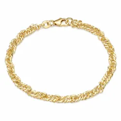 BNH singaporearmbånd i 8 karat guld 18,5 cm x 3,5 mm