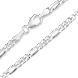 Figarohalskæde i sølv 42 cm x 2,8 mm