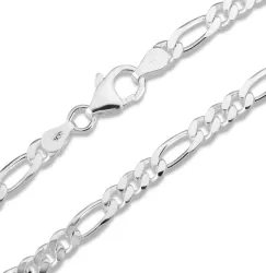 Figarohalskæde i sølv 50 cm x 5,6 mm