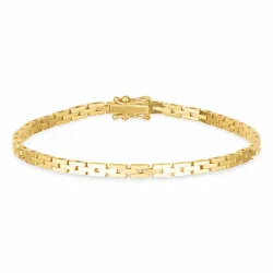 BNH murstenarmbånd i 14 karat guld 18,5 cm x 3,0 mm