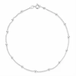 BNH Anker rund ankelkæde M. kugle i sølv 26 cm x 1,3 mm