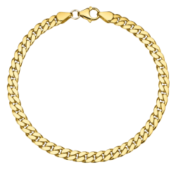 BNH panserarmbånd i forgyldt sølv 21 cm x 5,4 mm