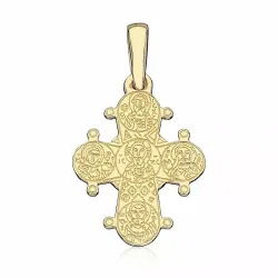 13 x 15 mm dagmarkors i forgyldt sølv - Amoré