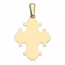 17 x 20 mm dagmarkors i forgyldt sølv - Amoré