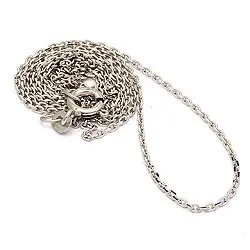BNH Anker facet halskæde i 14 karat hvidguld 40 cm x 1,3 mm