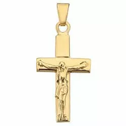 bredt Jesus guld BNH kors i 8 karat guld - Amoré