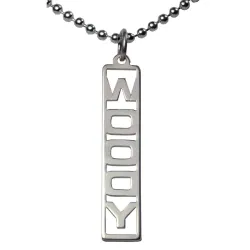 Navnehalskæde med vedhæng i sølv og sølv - My Letter