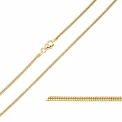 Bnh slangekæde i 14 karat guld 42 cm x 1,2 mm