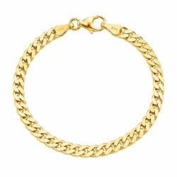 BNH panserarmbånd i 8 karat guld 21 cm x 5,3 mm